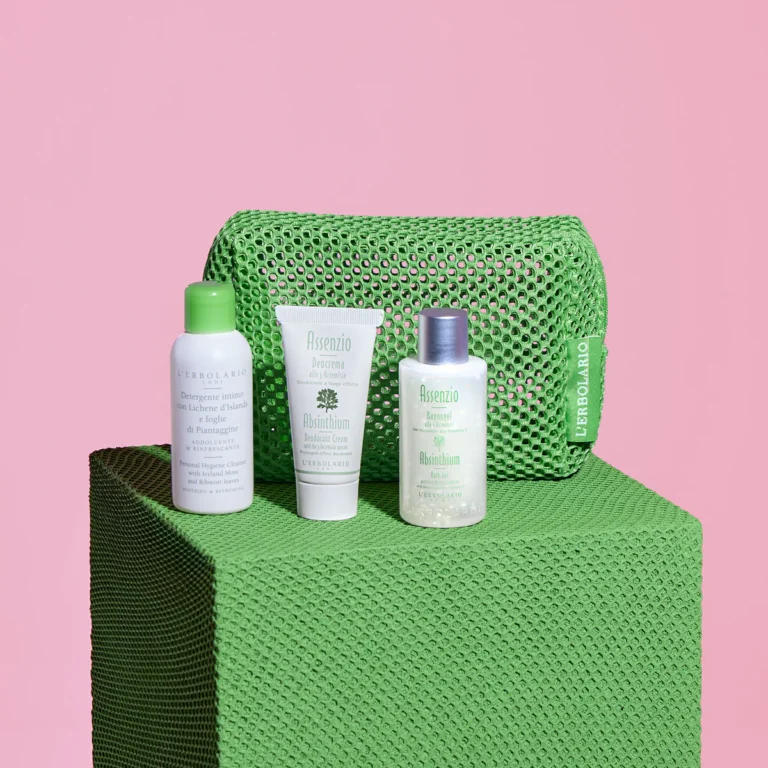 L'Erbolario Комплект за път Абсент - Грижа за тялото Beauty Express - съдържание