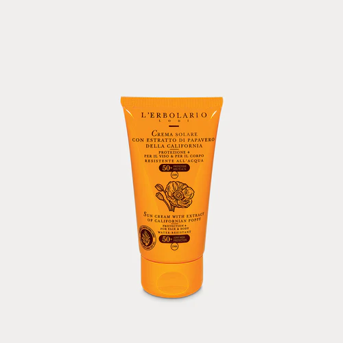 Слънцезащитен крем за лице и тяло SPF50+ Слънце и свеж въздух L’Erbolario тубичка